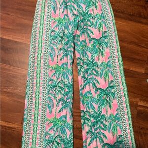 Lilly Pulitzer Midrise Wide Leg Pants Medium